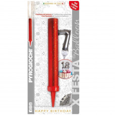 Number 7 Foil Balloon with Ice Fountain Sparklers (Pack of 1)
