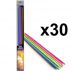 Bulk Buy 45cm Extra Long Sparklers Neon Colour Coated (150 Sparklers)