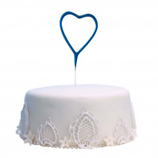 Heart Shaped - 18 cm Blue Coated Sparklers (PACK OF 1)