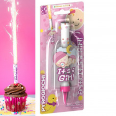 It`s A Girl Ice Fountain Sparklers 15 cm Indoor Use (PACK OF 1)