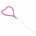 Heart Shaped - 18 cm Pink Coated Sparklers (PACK OF 1)